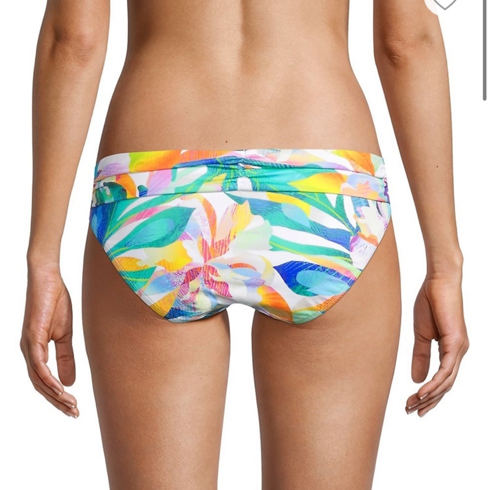La Blanca Multicolor Tropical Swim Bikini Bottom size 14 - Picture 4 of 8